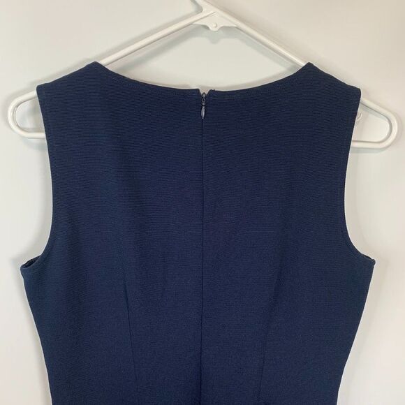 Cremieux Navy Sleeveless A Line Midi Dress - Picture 4 of 5